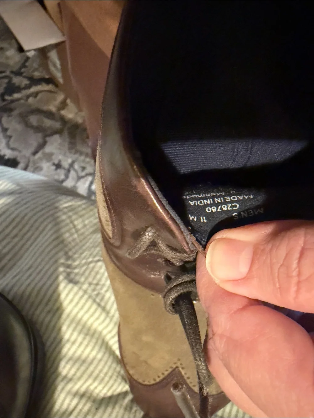 Cole Haan Brown Leather and Suede Wingtip Derbys